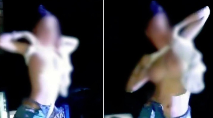 VIDEO: se desnudaron por un vino en reconocido boliche