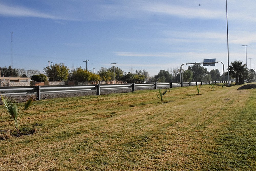 El verde se impone en el acceso sur