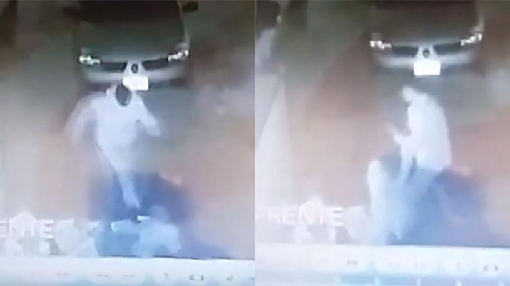 Desfiguró a su ex patadas y quedó grabado