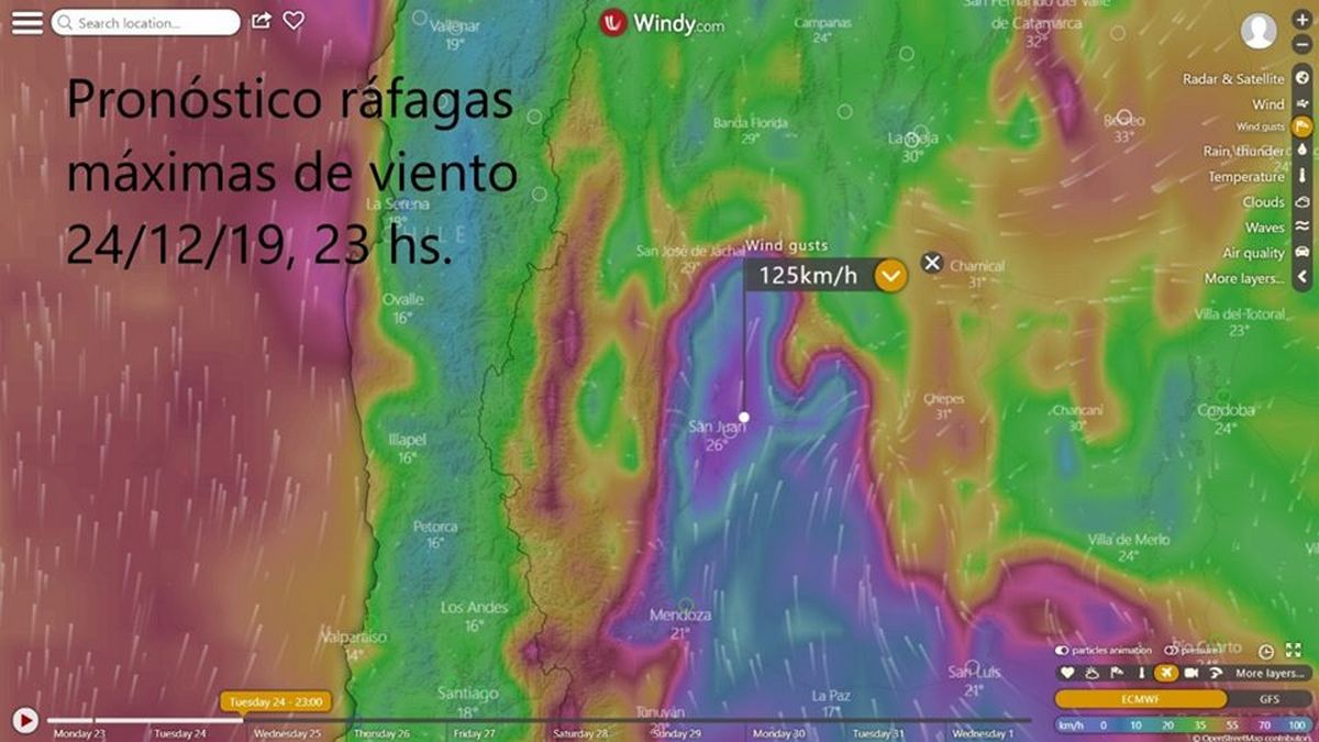 Por vientos fuertes este 24, piden precaución desde el EPRE