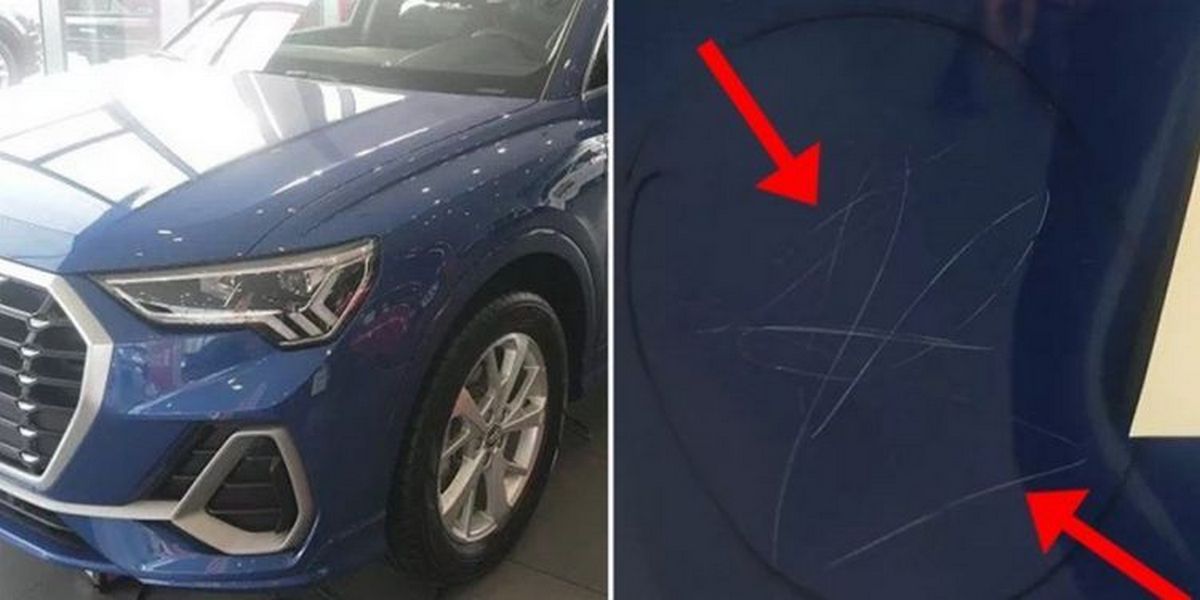 Nena rayó 10 autos de una concesionaria Audi