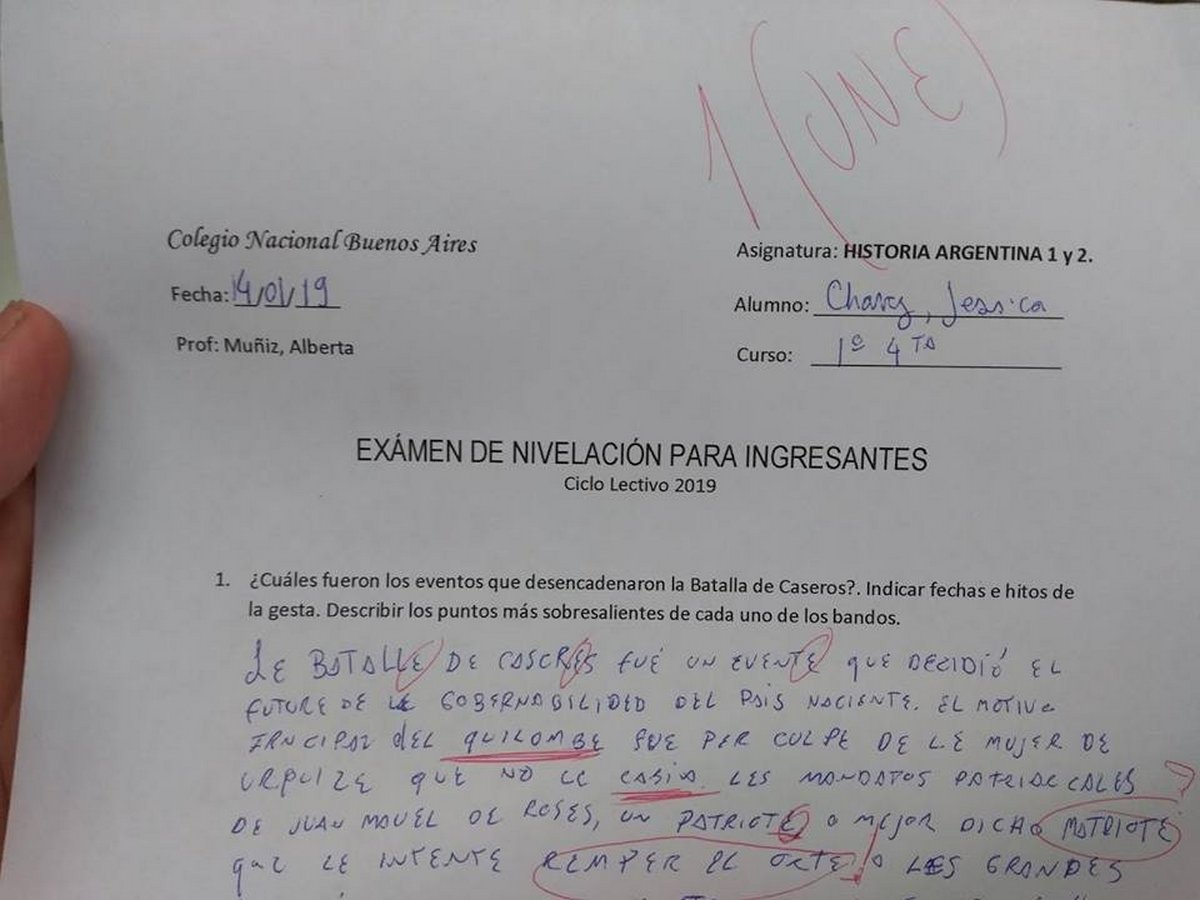 La bocharon del examen de ingreso por escribir en lenguaje inclusivo