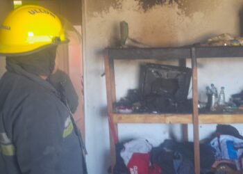 Un cortocircuito en un TV casi provoca una tragedia en San Juan