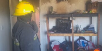 Un cortocircuito en un TV casi provoca una tragedia en San Juan