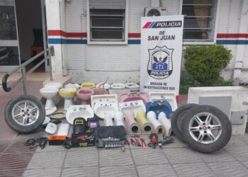 Enorme secuestro de elementos robados en Pocito