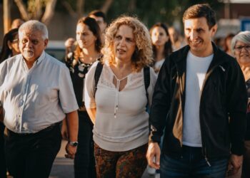 Andino recorrió Santa Lucía y habló sobre la importante inversión educativa