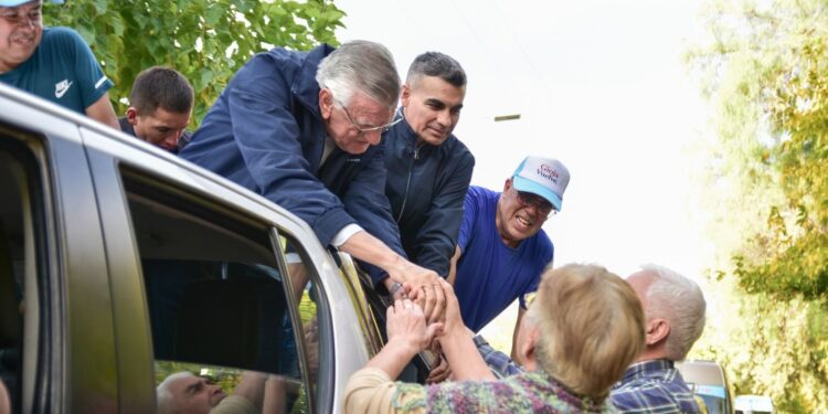 Gioja y Gramajo fueron recibidos en Ullúm y Zonda por sus seguidores