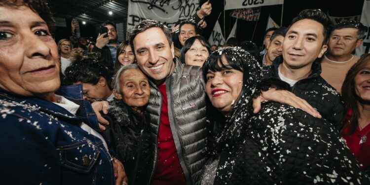 Andino estuvo en Capital con Baistrocchi y en Caucete con Carina Solar