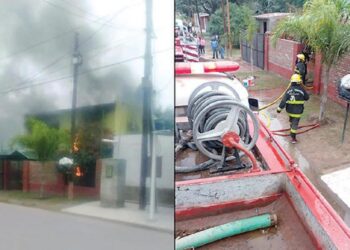 Urgente: dos ancianos murieron calcinados en tremendo incendio
