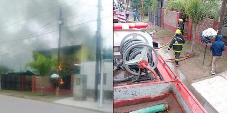 Urgente: dos ancianos murieron calcinados en tremendo incendio