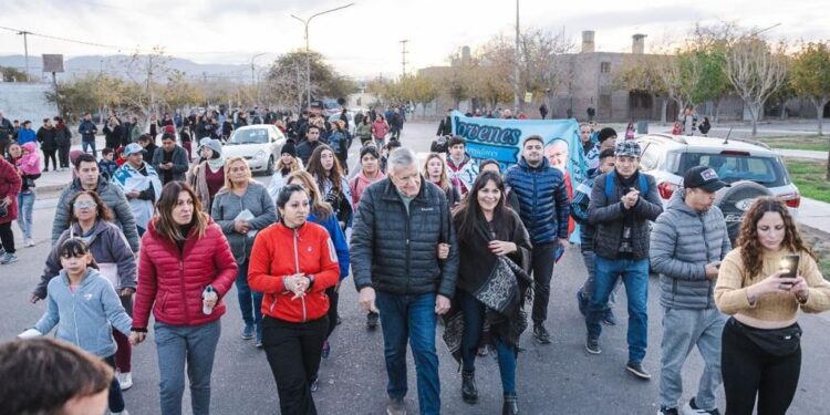 Gioja y Gramajo visitaron Rivadavia, Santa Lucía y Rawson
