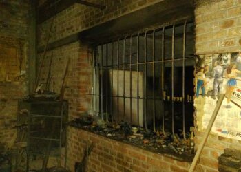 Conocido taller metarlúgico sufrió pérdidas tras un incendio