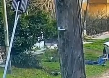 Fue filmado mientras sacaba un cadáver a la calle y lograron detenerlo