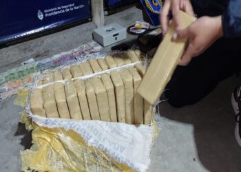 Incautan 30 kilos de marihuana, cocaína, armas y 150 mil pesos en Rivadavia
