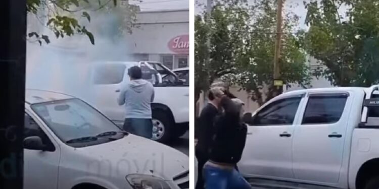 San Juan: Un hombre denunció que su ex lo quiso incendiar en una camioneta