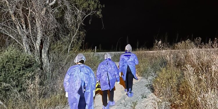 Así encontraron al hombre que apareció sin vida en un canal de 25 de Mayo