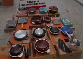 Detienen a un hombre de 43 años con 17 ollas ESSEN que habían sido robadas