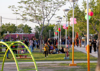 Sergio Uñac y Fabián Gramajo inauguraron la plaza del barrio Los Alerces, en Chimbas