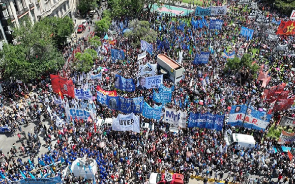 Paro Nacional: la CGT y organizaciones sociales se movilizaron en San Juan