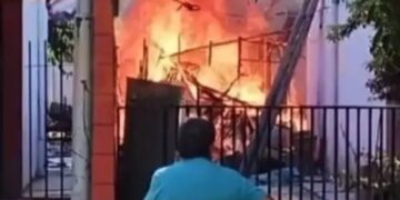 Un incendio consumió un hogar en Caucete
