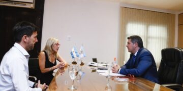 Orrego se reunió con la directora ejecutiva del proyecto Hualilán