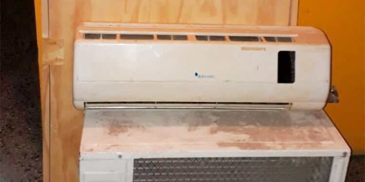 Le robaron un aire acondicionado “completo” a una sanjuanina