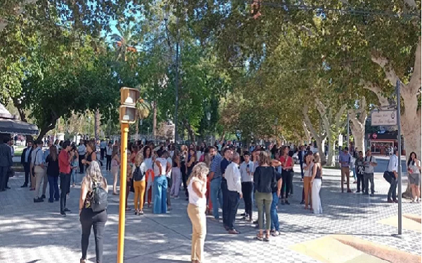 Empleados de un edificio judicial fueron evacuados por una fuga de gas