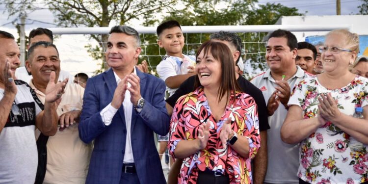 Habilitan en Chimbas un nuevo playón deportivo para los barrios Lebensohn, Pateta y Villa Cerdera