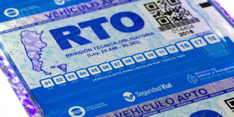 La RTO para una camioneta pasó a costar $20.000