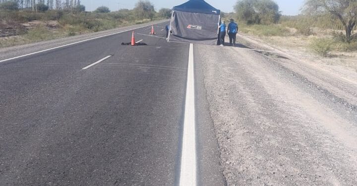 Ruta 20: Camioneta pasó por encima a un hombre que dormía en la calzada y se fugó