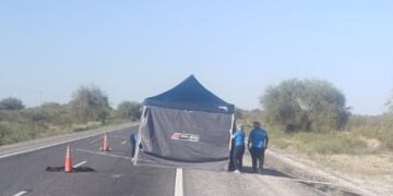 Ruta 20: Camioneta pasó por encima a un hombre que dormía en la calzada y se fugó