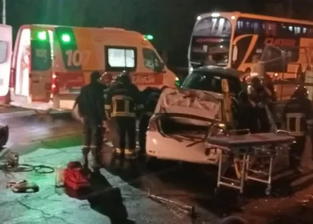 Impactante choque múltiple en 9 de Julio: Trasladaron los heridos al Rawson