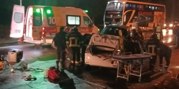 Impactante choque múltiple en 9 de Julio: Trasladaron los heridos al Rawson