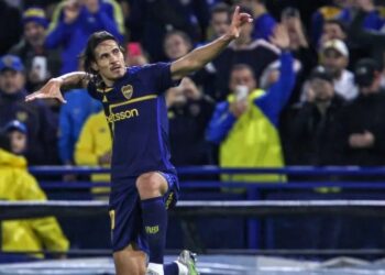 El gol de Cavani para la agónica clasificación de Boca a cuartos