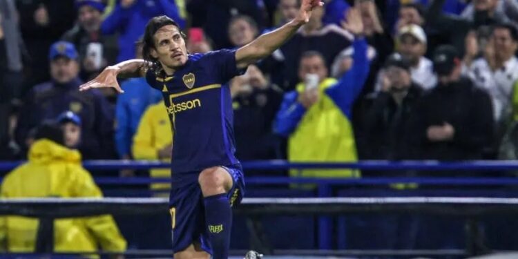 El gol de Cavani para la agónica clasificación de Boca a cuartos