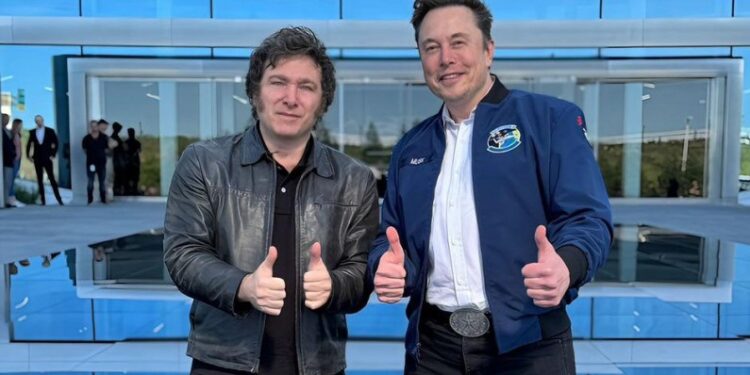 El Presidente Milei se reunió con el cofundador y director de Tesla, Elon Musk