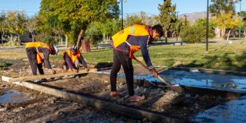 Ante el pedido de vecinos, Rivadavia trabaja en mejorar cinco plazoletas