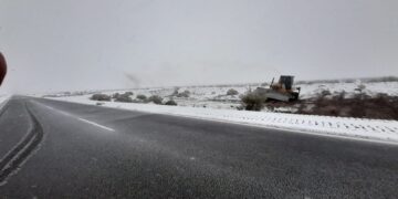 Llueve en San Juan y hay alerta de nevadas en buena parte de la provincia