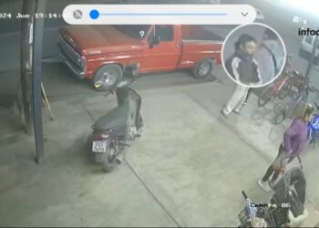 VIDEO: Así le robaron la bicicleta a un empleado de conocida carnicería