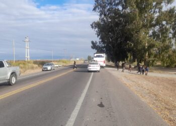Grave accidente en la Ruta 20: Un ciclista fue atropellado por un colectivo