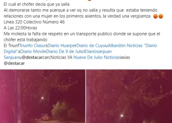 Escándalo en el transporte público: Encuentran a chofer en un momento íntimo