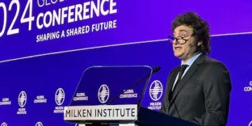 Javier Milei, ante empresarios en Los Ángeles: “Argentina tiene todas las condiciones para ser la nueva meca de Occidente”