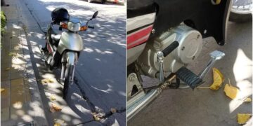 Una mujer cruzó en rojo con su moto y mató a una mujer de 80 años