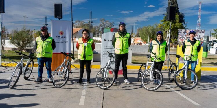 Rivadavia ya cuenta con sus bicicletas para la policía comunal