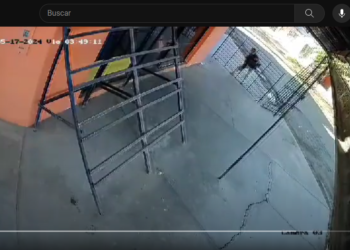 VIDEO: Le robaron la reja a un comercio al abrir a plena luz del día