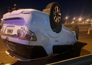 Impactante accidente en la Ruta 20: Volcó una camioneta y dejó cuatro heridos graves