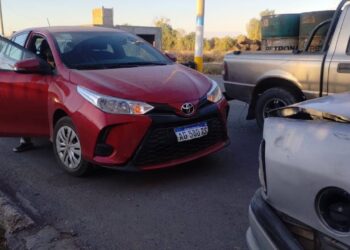 Impactante choque en Rawson dejó a dos hombres heridos en el hospital