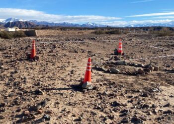 Misterioso hallazgo de restos humanos cerca del Cementerio de Calingasta