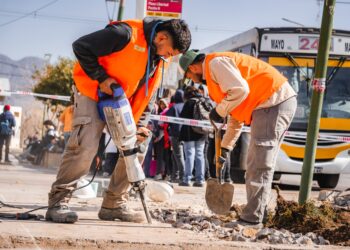 Pocito: remodelan la Plaza La Libertad para festejar un nuevo aniversario del departamento
