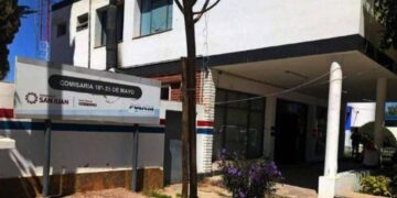 Detienen a joven por robar una batería y una rueda en un club de 25 de Mayo